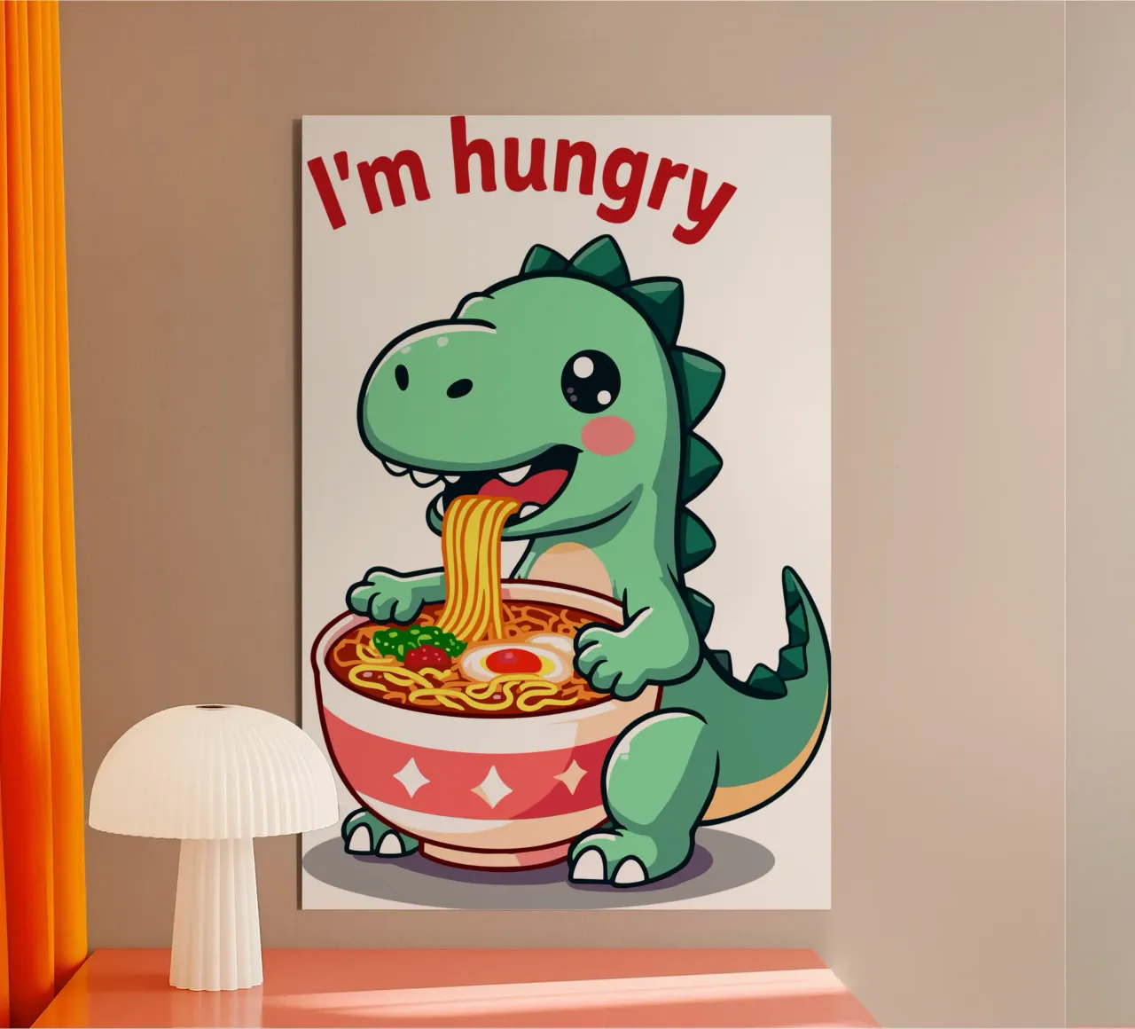 come un dinosauro alluminio dibond da artdesign1985