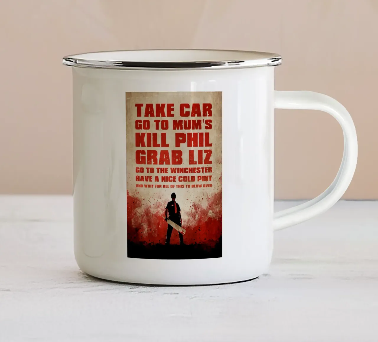 Zombie Plan tazza in smalto da nabakumov