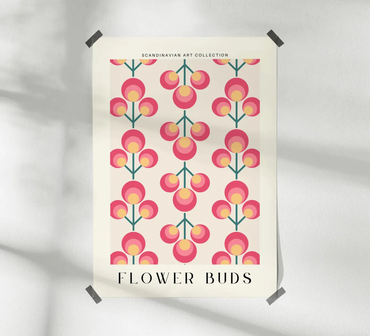 Colección de Arte Escandinavo - Impresión Capullos de flores poster de Studio Mooodz