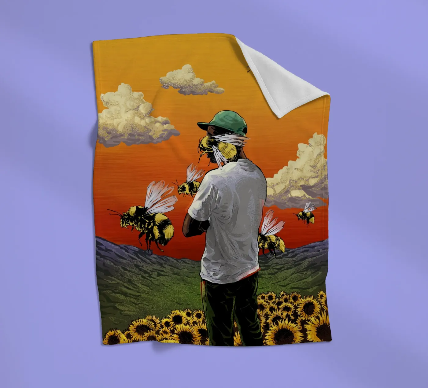 Flower Boy Fleecedecke von nabakumov