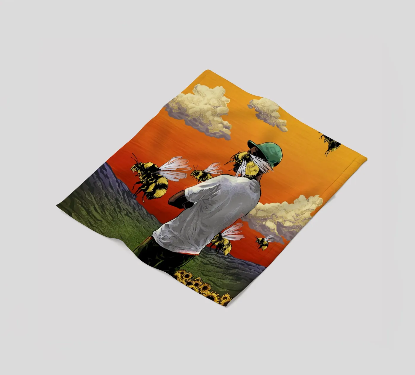 Flower Boy coperta in pile da nabakumov