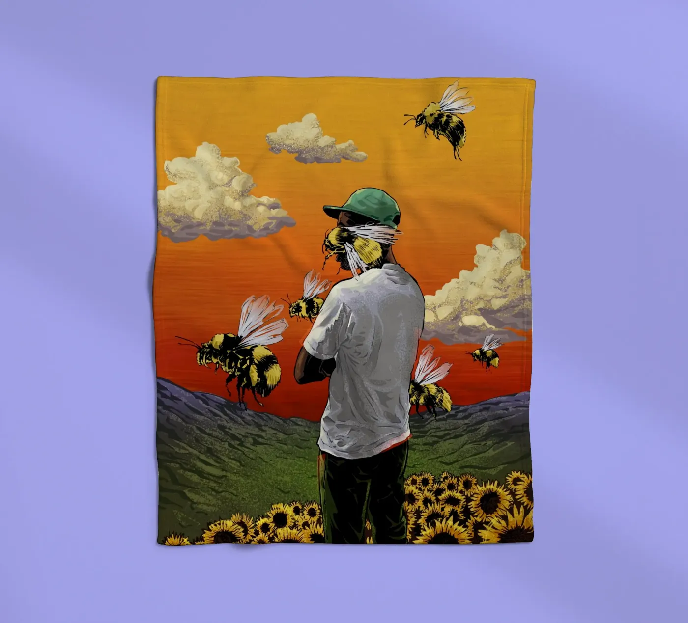 Flower Boy Fleecedecke von nabakumov