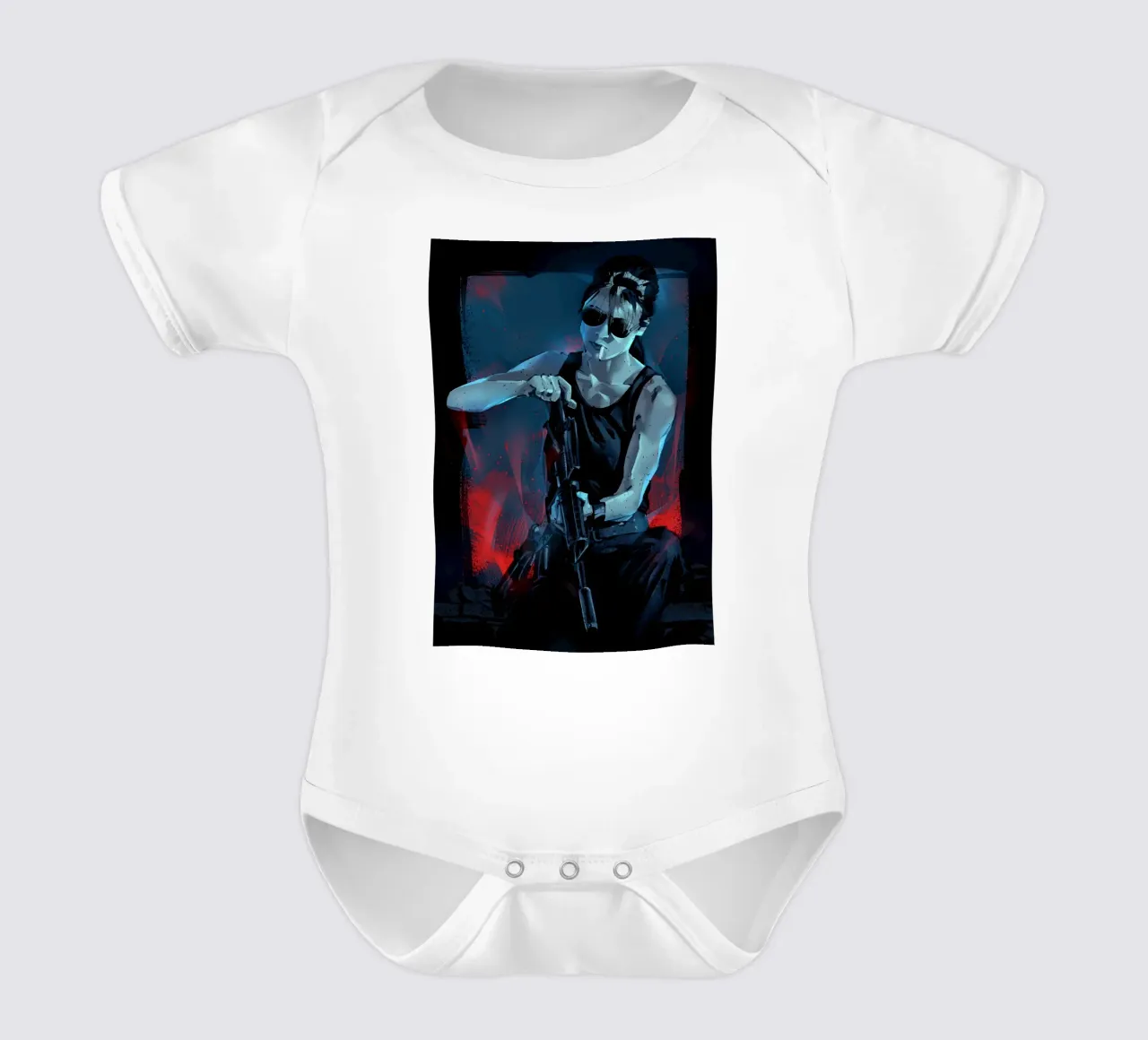 Sarah Connor body neonato maniche corte da nabakumov
