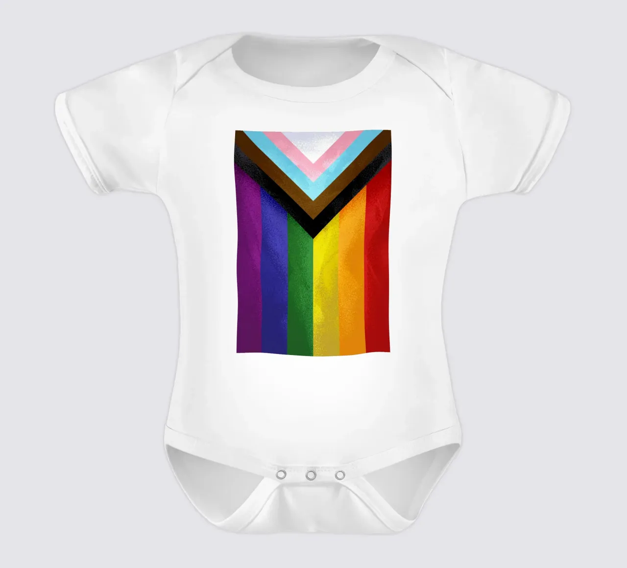 Pride Flag short-sleeve baby romper by nabakumov