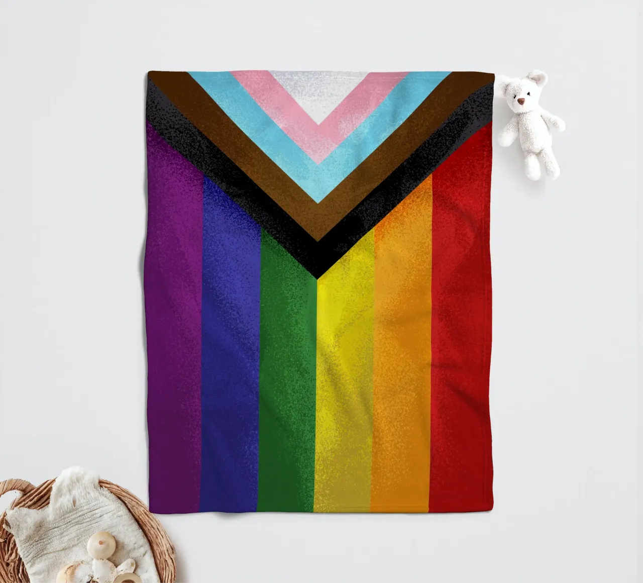 Pride Flag Fleecedecke von nabakumov