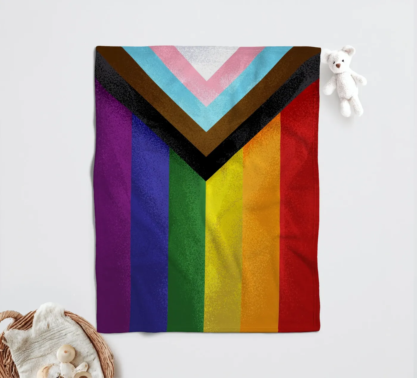 Pride Flag Fleecedecke von nabakumov