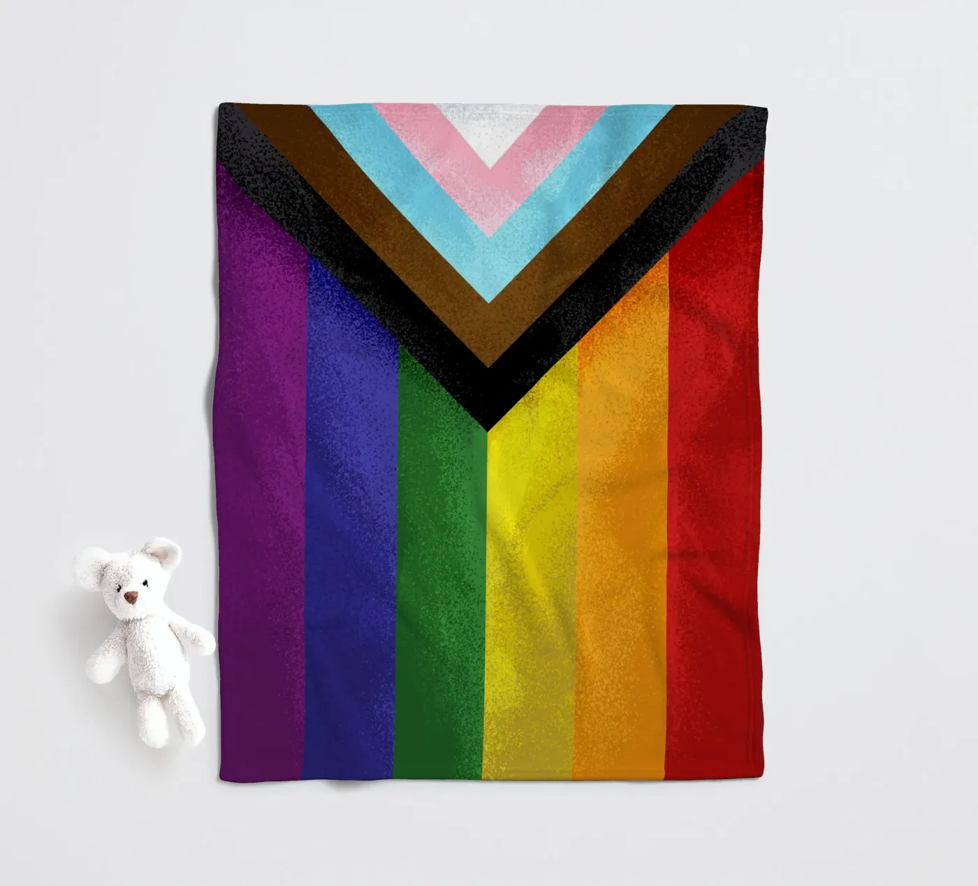 Pride Flag Fleecedecke von nabakumov
