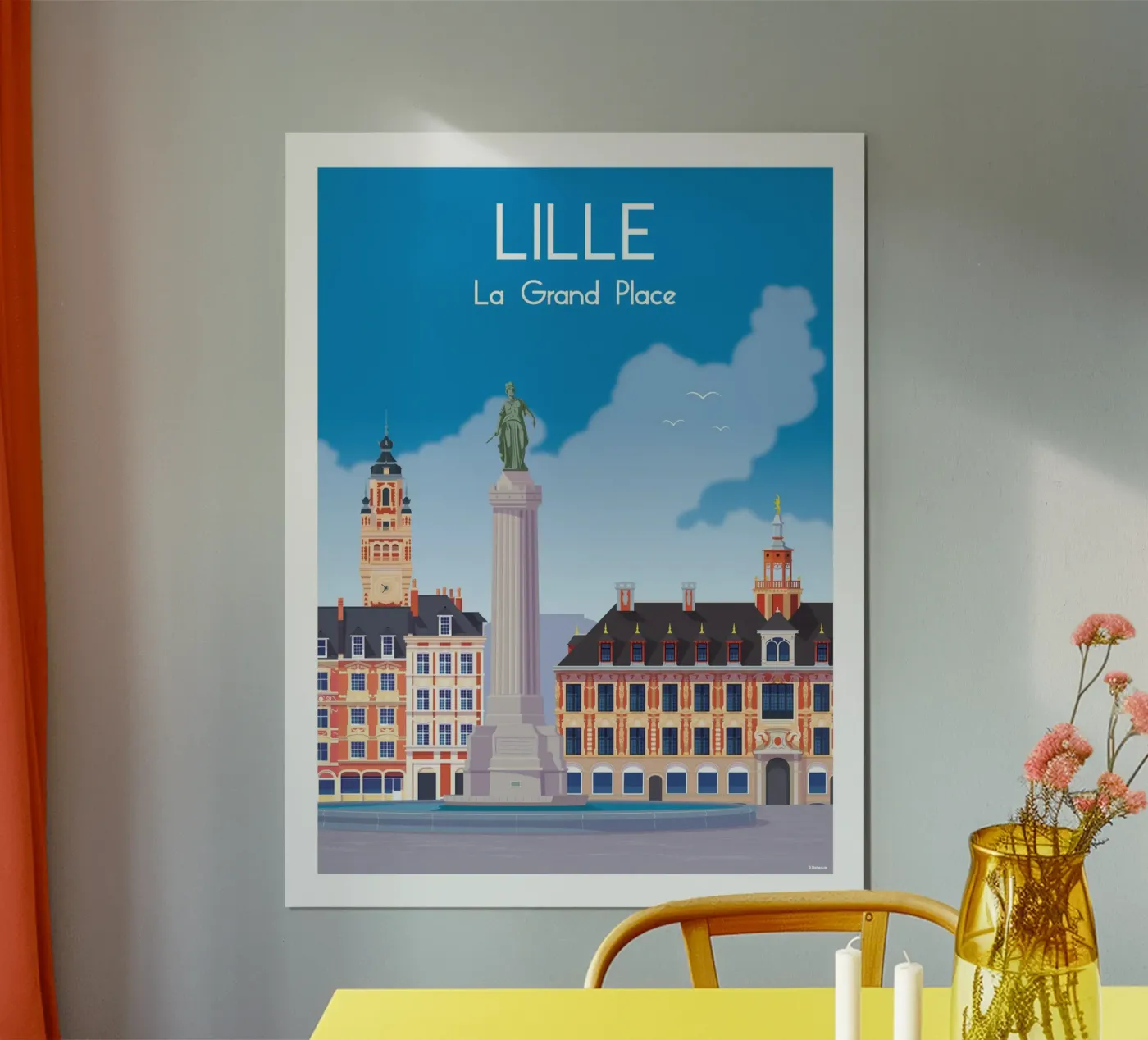 Klein poster van Raphaël Delerue