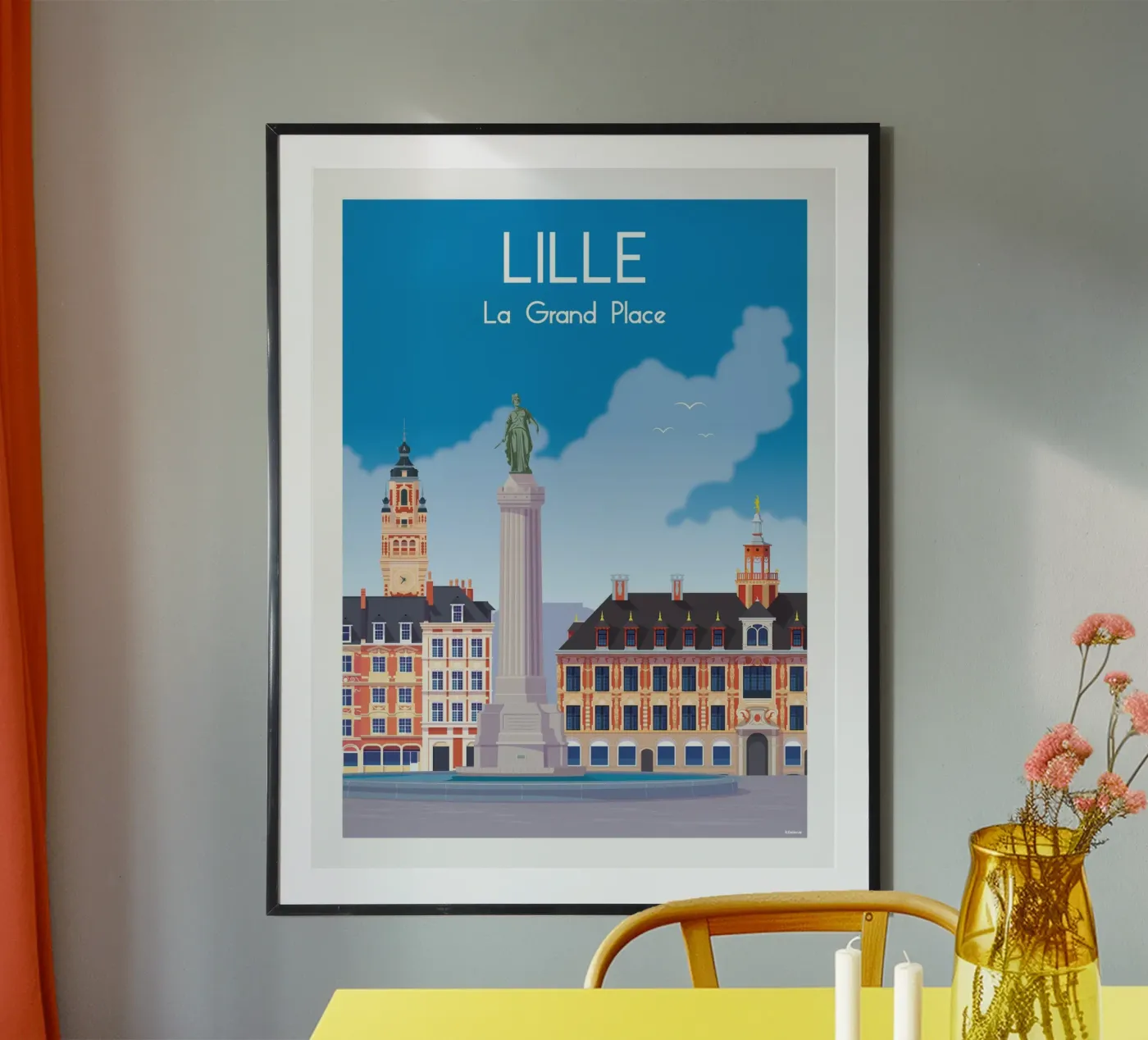 Klein poster van Raphaël Delerue
