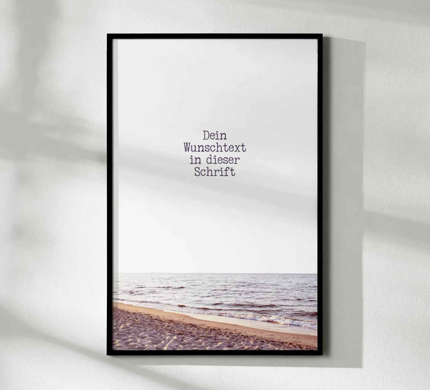 Wunschtext mit Strand poster da BAINAI MARITIM