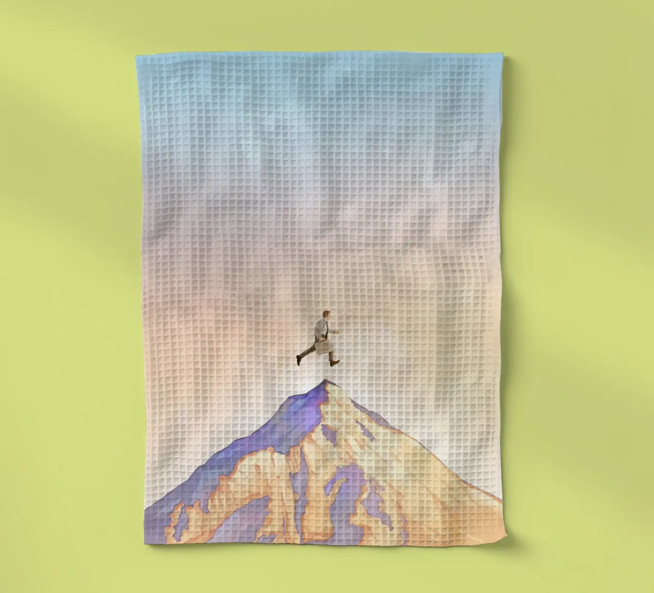 Walter Mitty tea towel by nabakumov