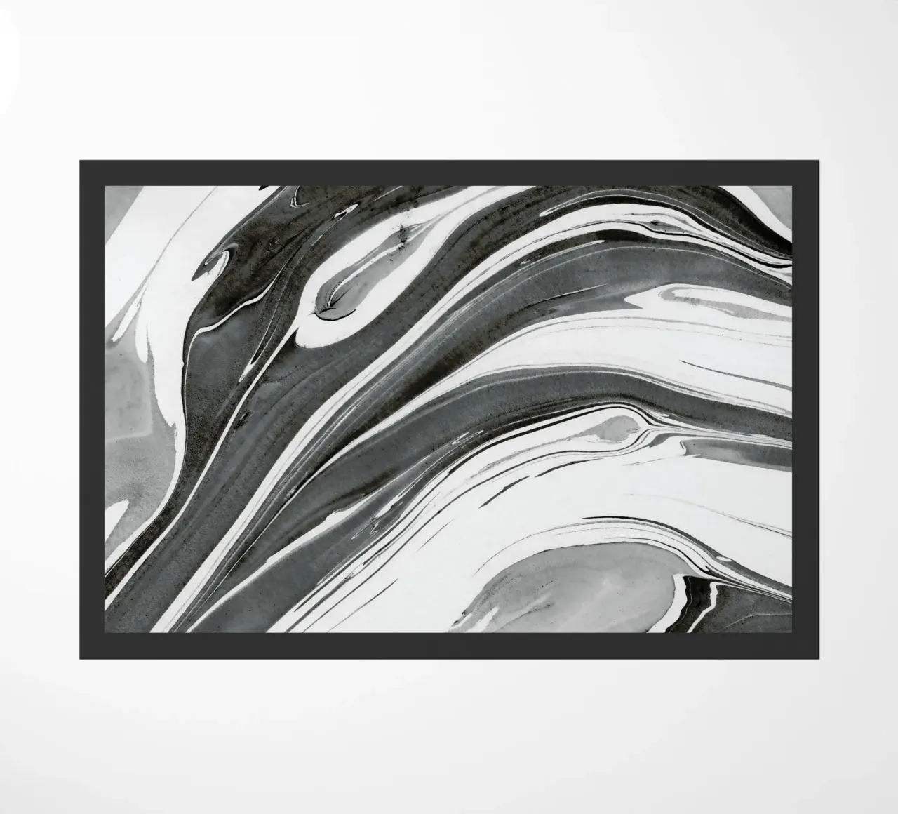 Tintenmarmorierung 02 Fußmatte von amini54