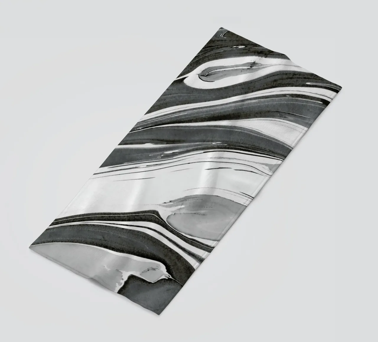 Ink Marbling 02 beach towel by amini54