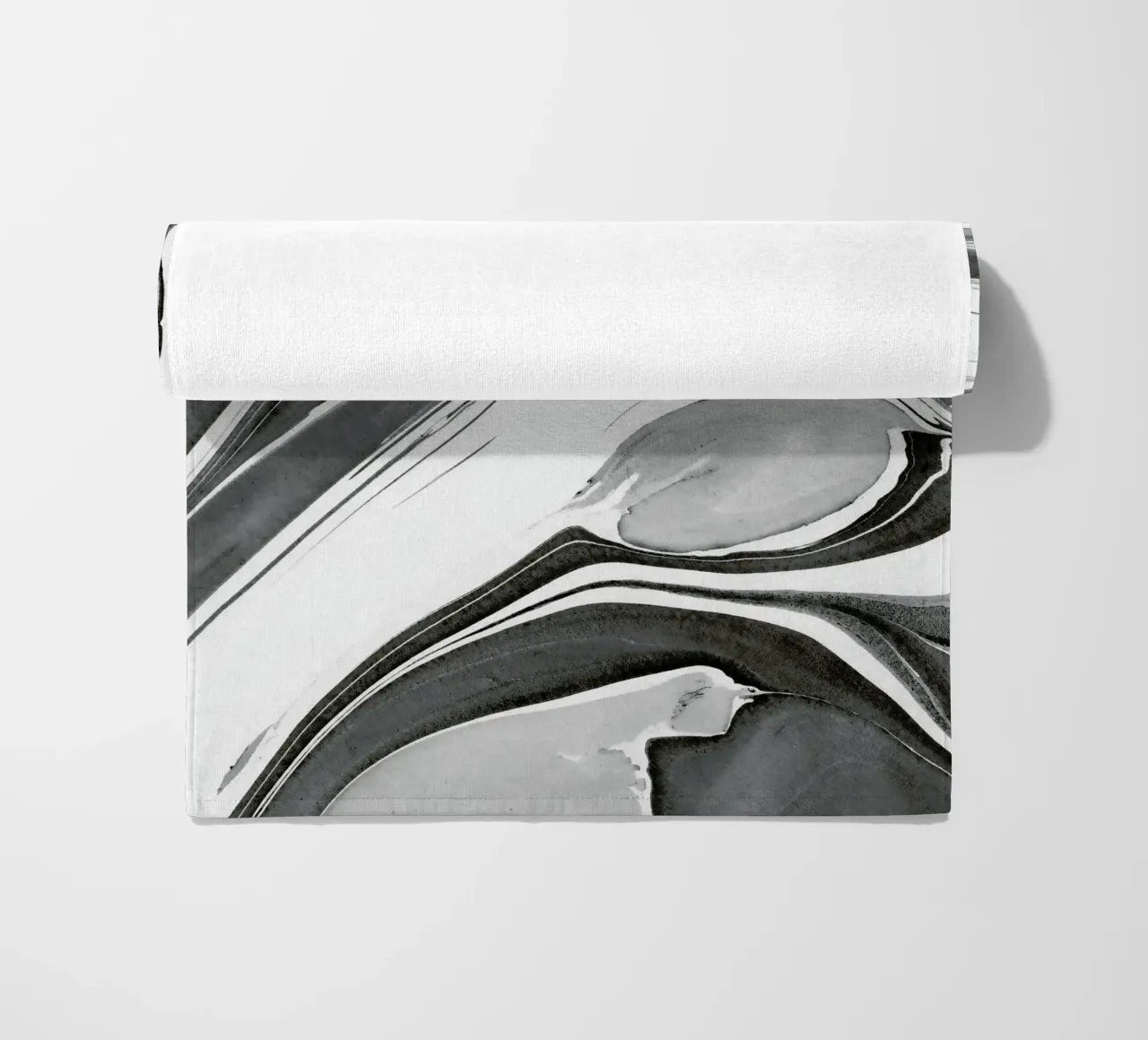 Ink Marbling 02 beach towel by amini54