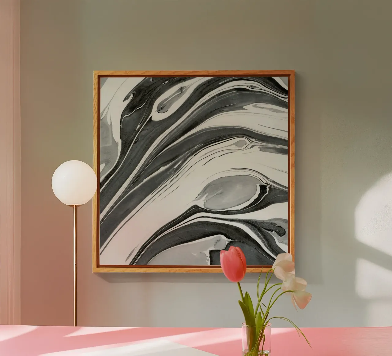 Ink Marbling 02 acrylic glass by amini54