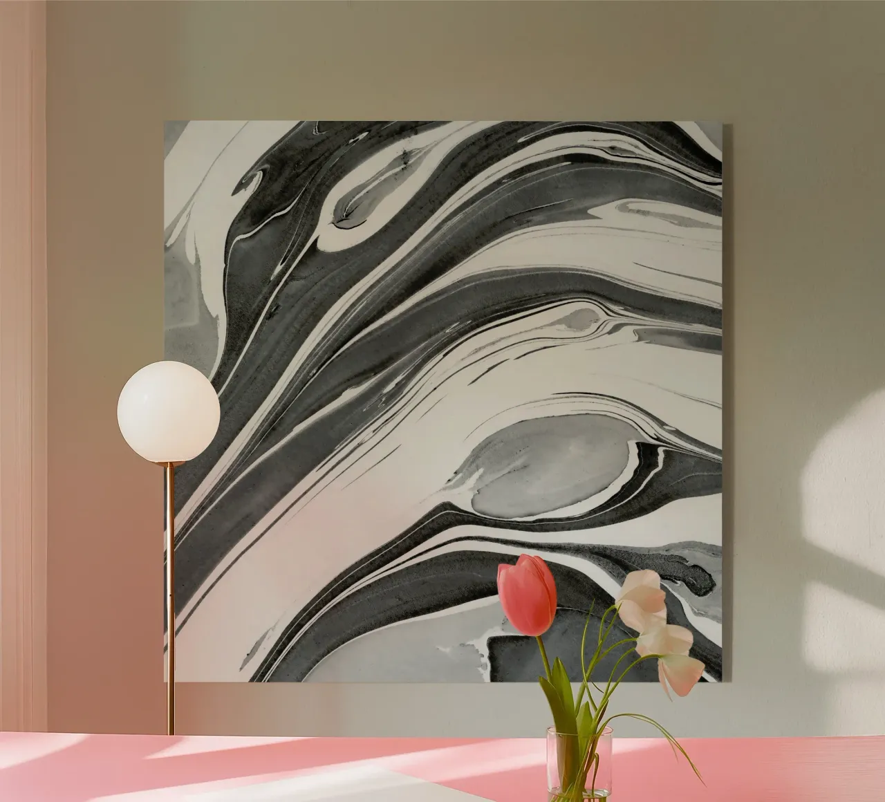 Ink Marbling 02 acrylic glass by amini54