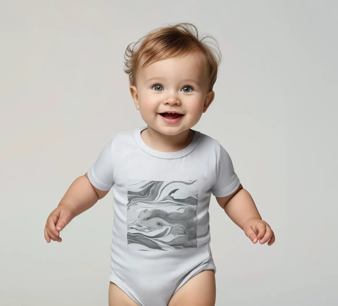 Ink Marbling 05 body neonato maniche corte da amini54