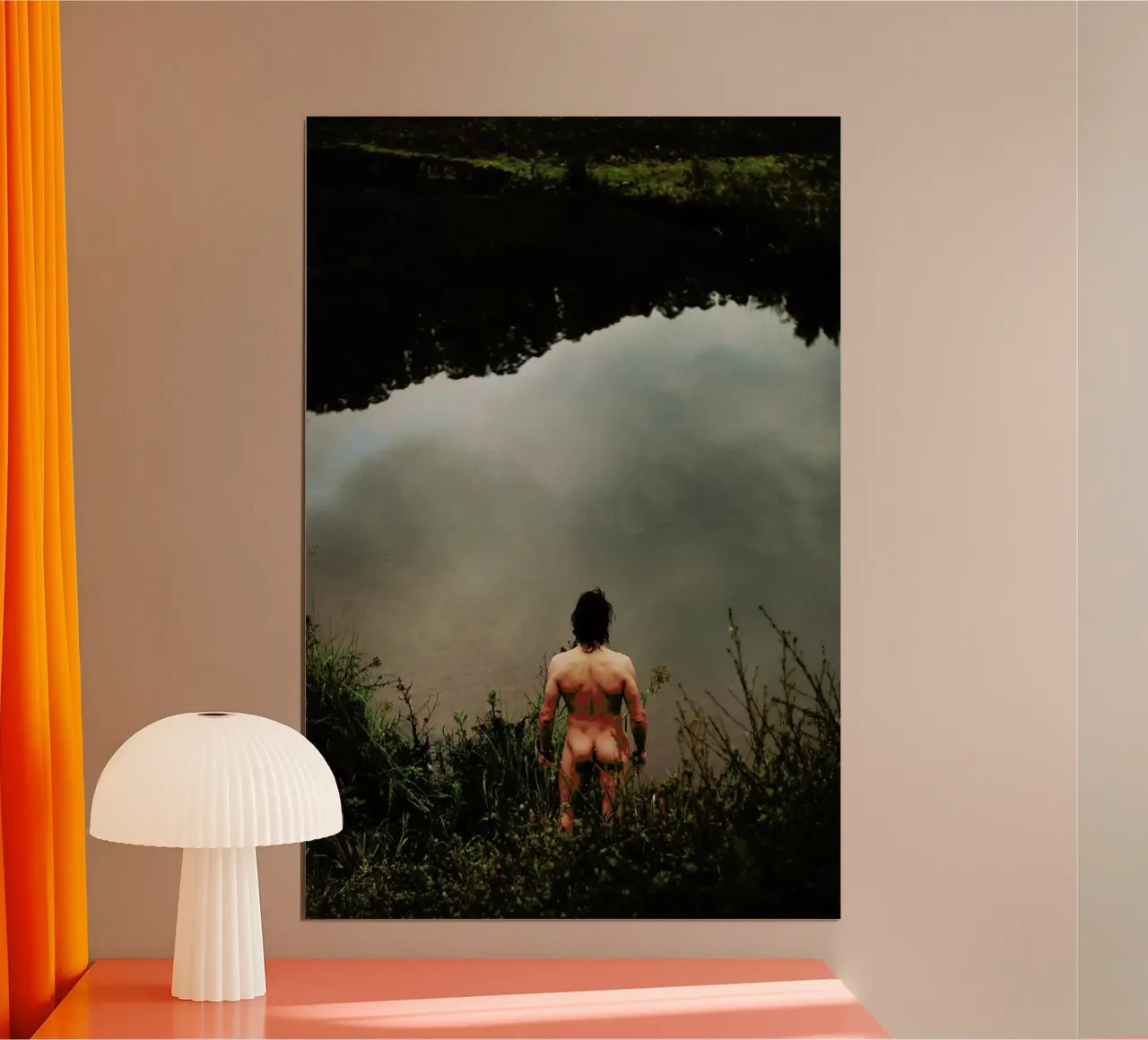 Bath In The Early Hours Of The Day poster con telaio in alluminio da Dani L.