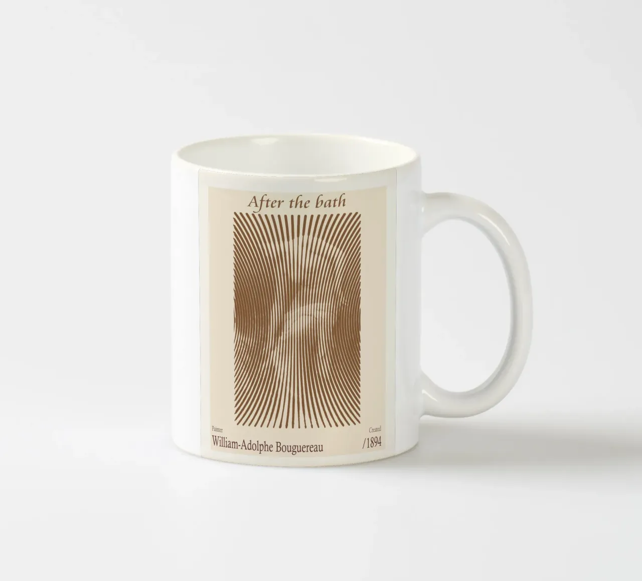 Dopo il bagno - William-Adolphe Bouguereau (1894) tazza in ceramica da Doa Project