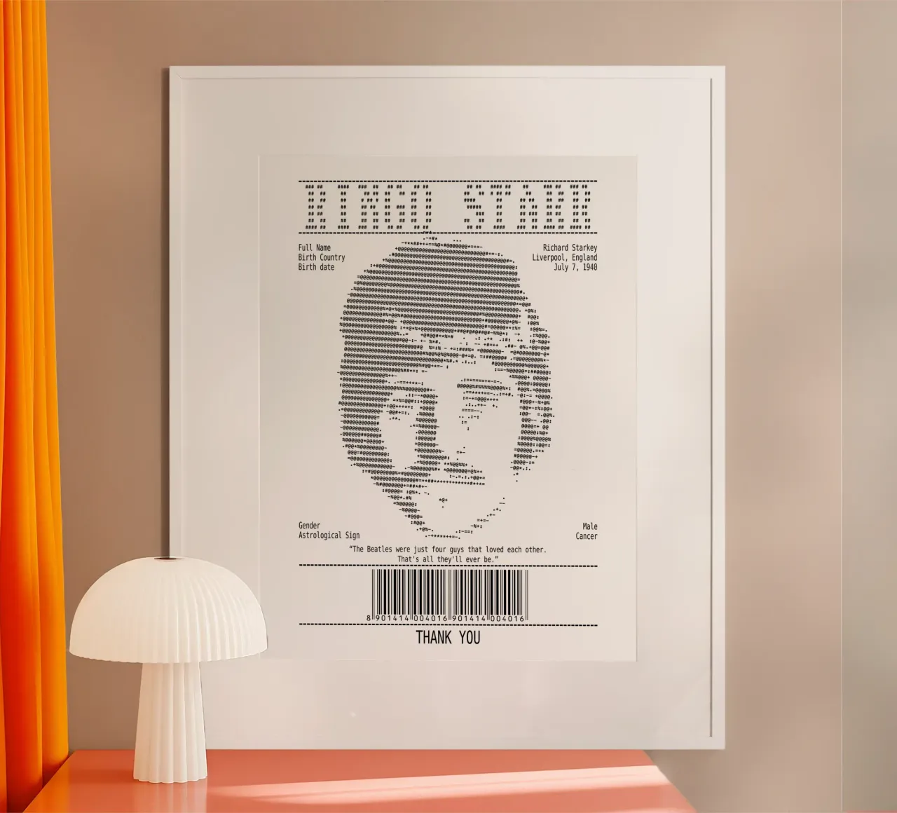 Quittung Kunst - Ringo Starr Zitate Poster von Doa Project