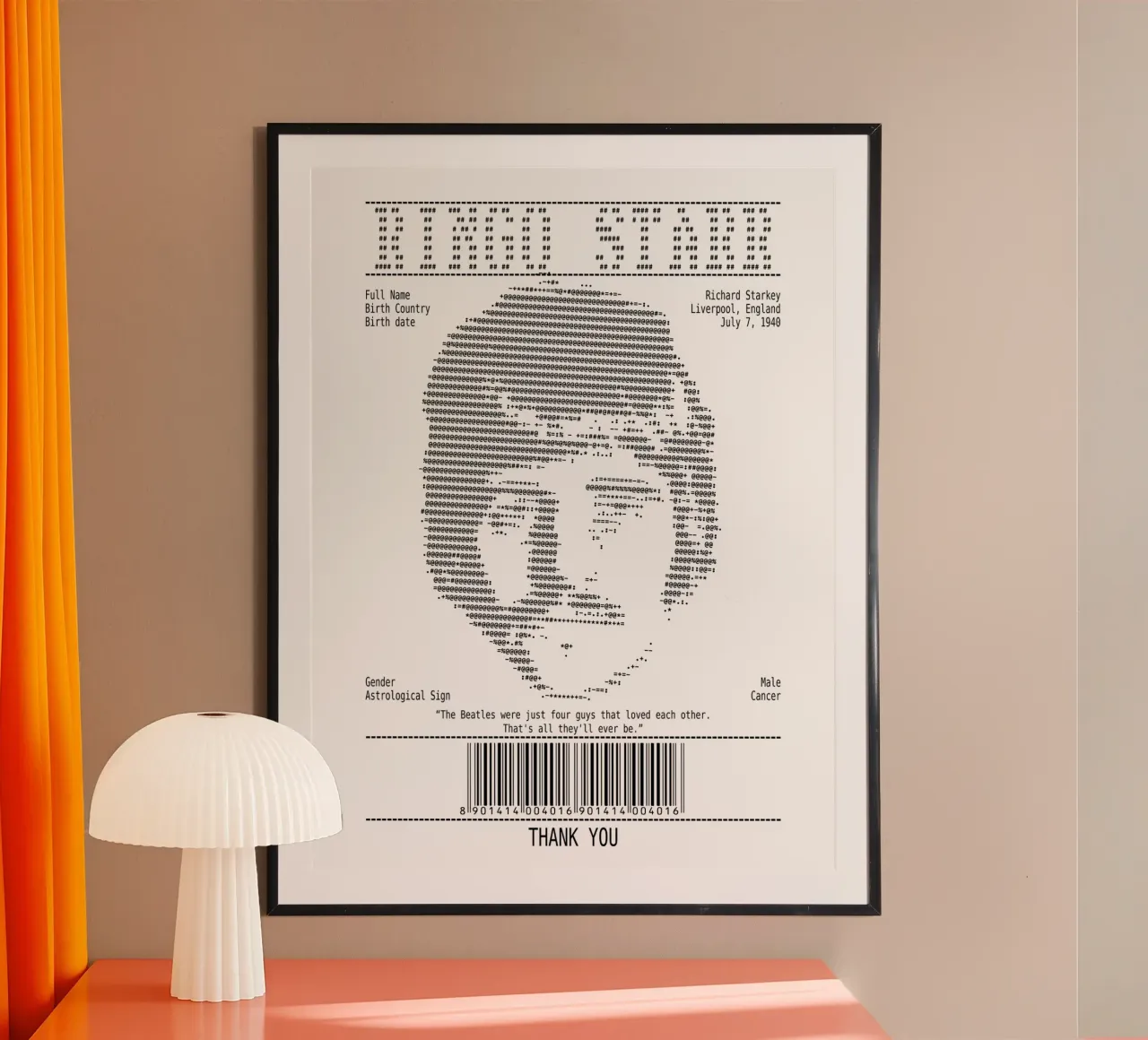 Quittung Kunst - Ringo Starr Zitate Poster von Doa Project