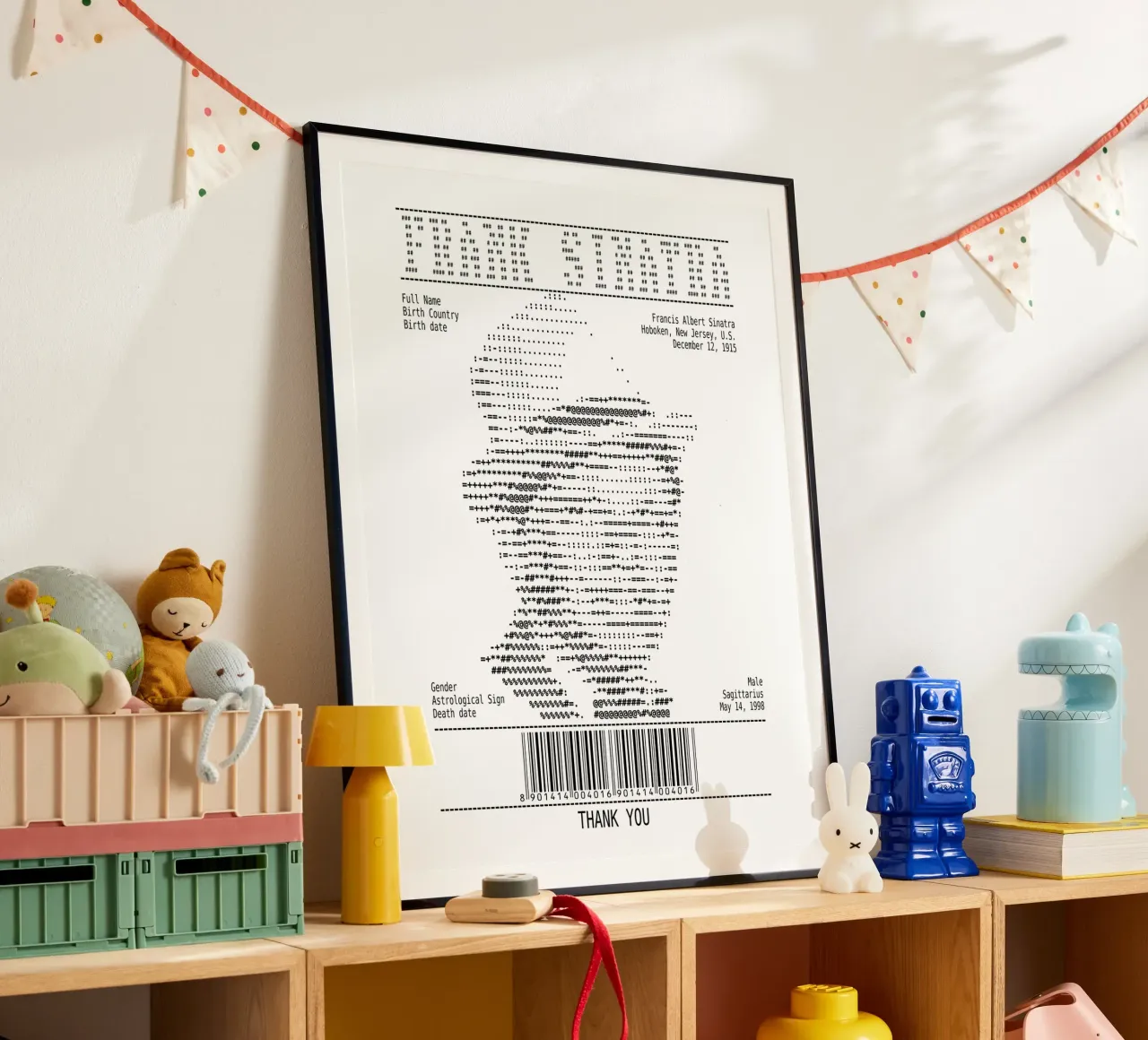Arte dello scontrino - Frank Sinatra poster da Doa Project