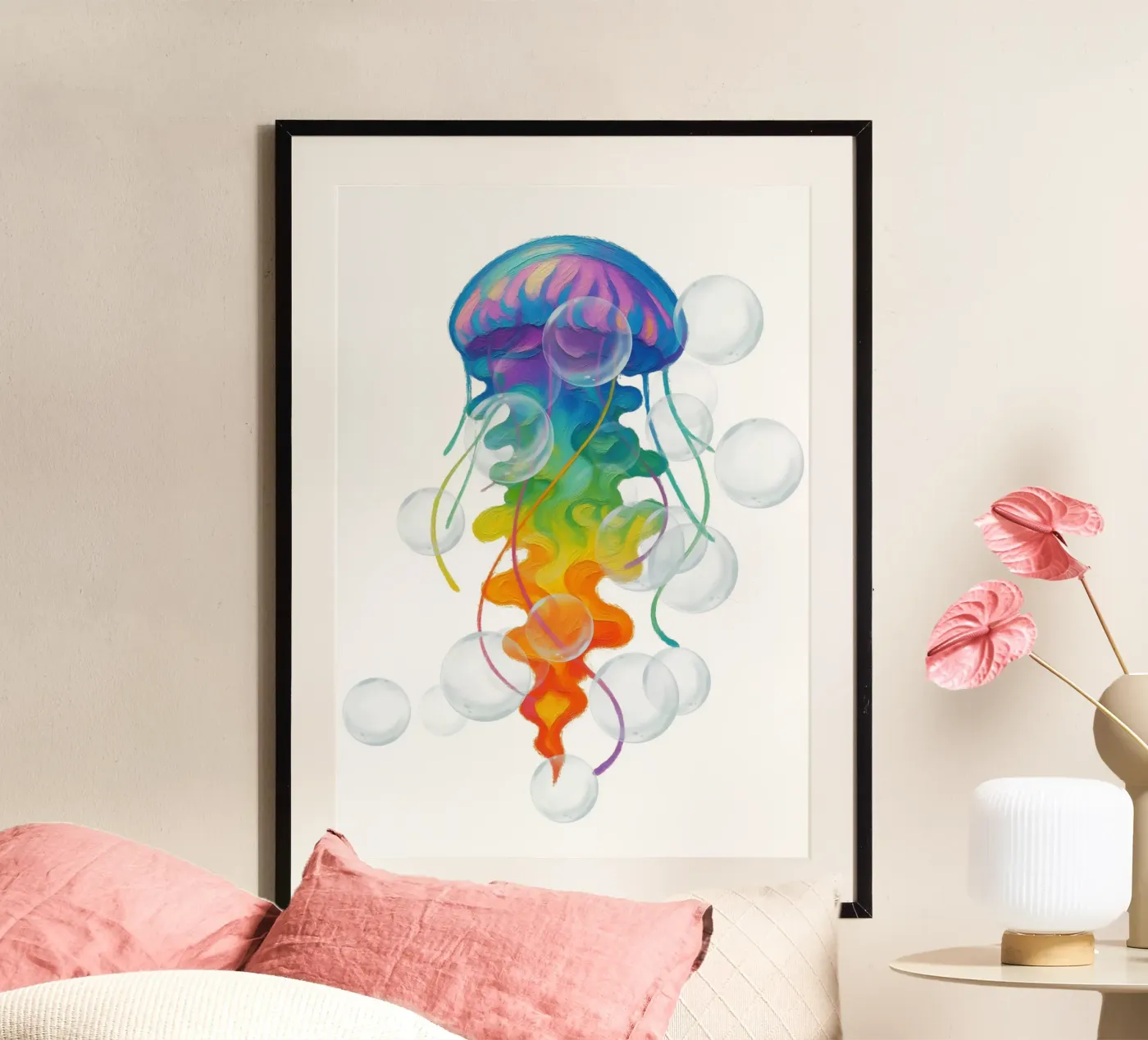 Rainbow ocean poster da Funkydays