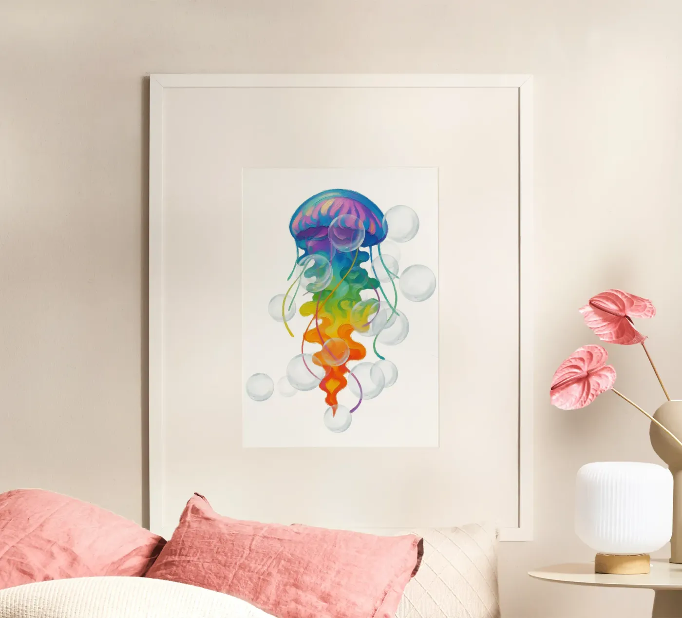 Rainbow ocean poster da Funkydays