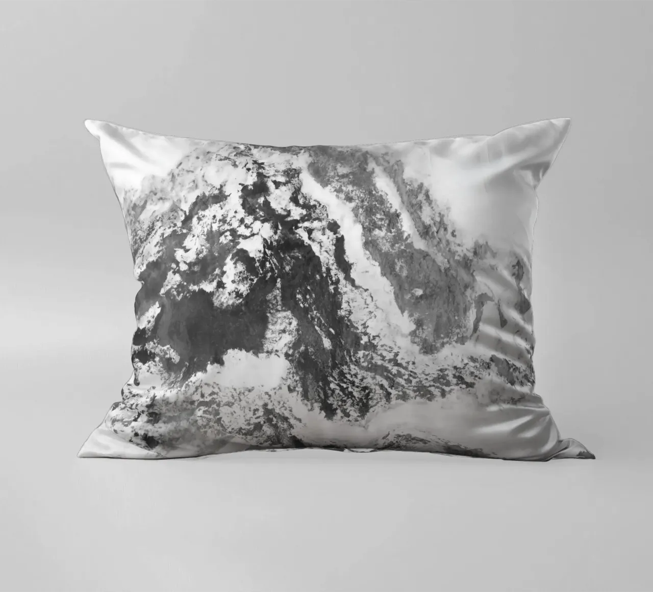 Montagna di marmo in bianco e nero cuscino da amini54