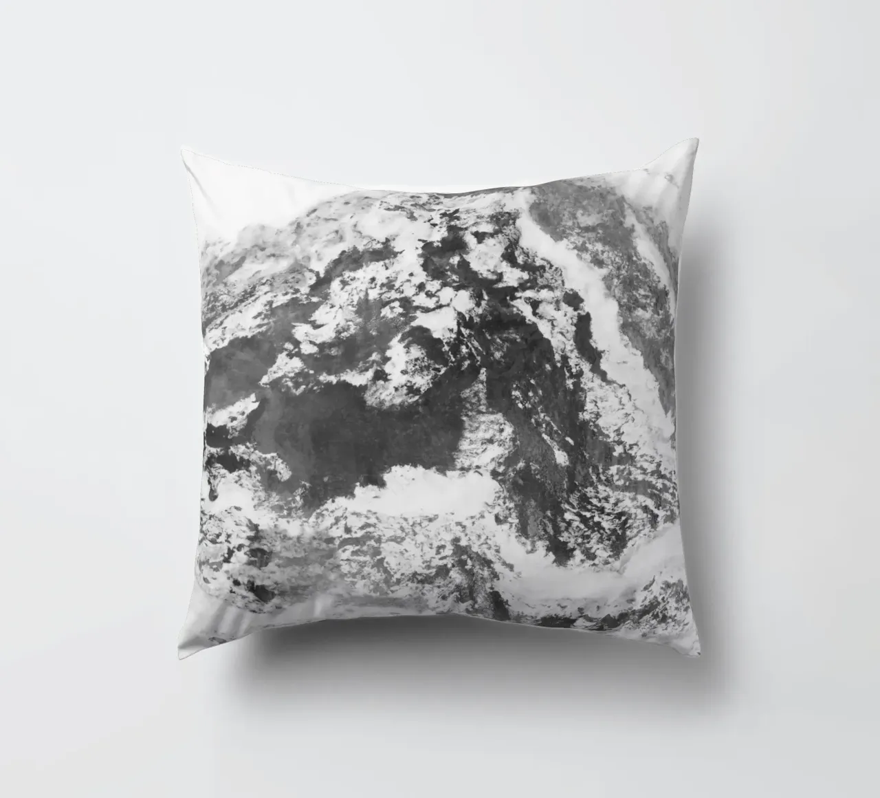 Montagna di marmo in bianco e nero cuscino da amini54