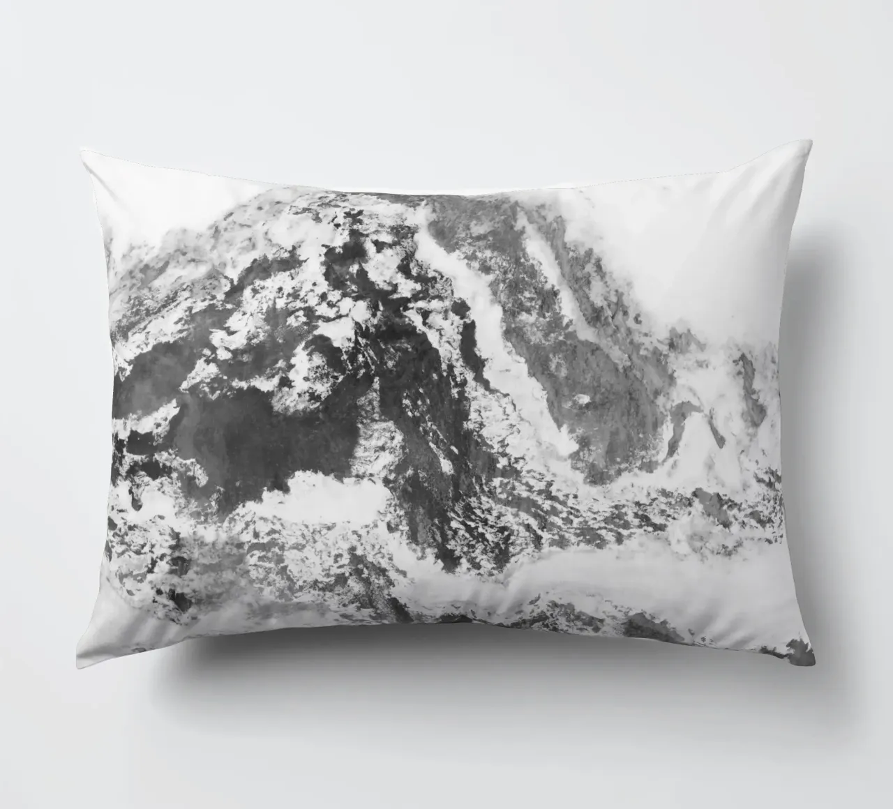 Montagna di marmo in bianco e nero cuscino da amini54