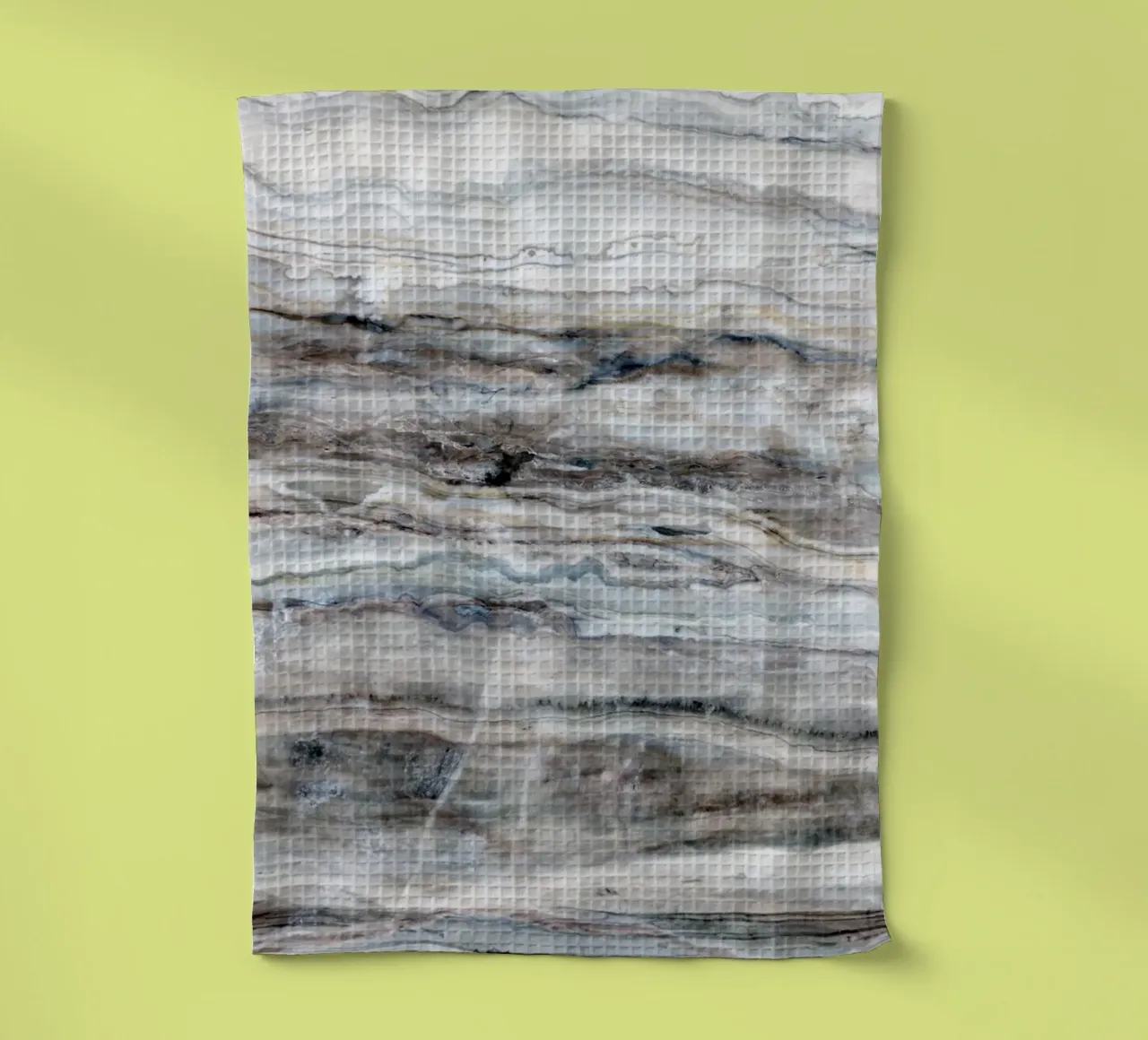 Blue and White Marble 01 tea towel by amini54
