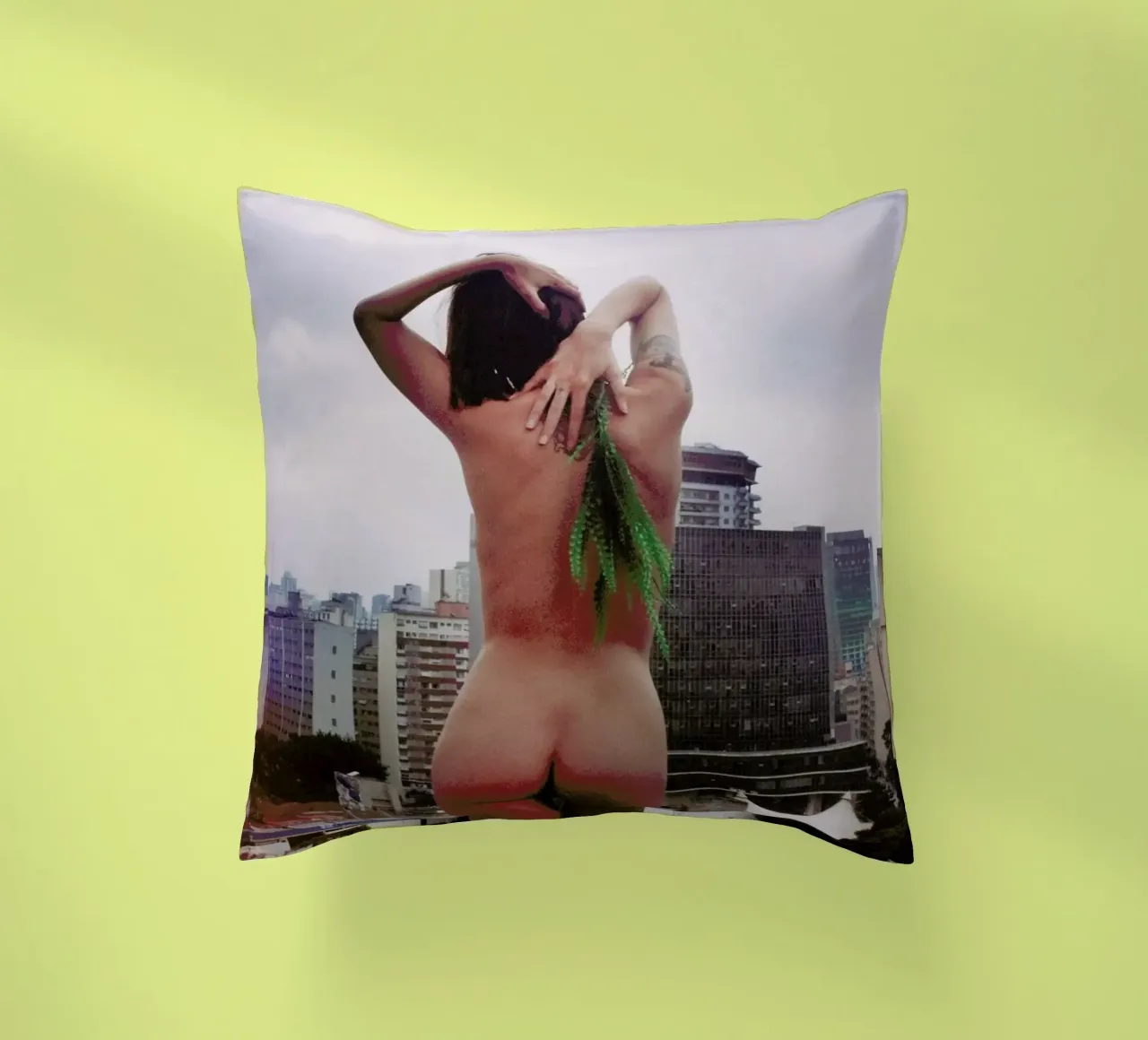 São Paulo 2014 decorative cushion by Dani L.