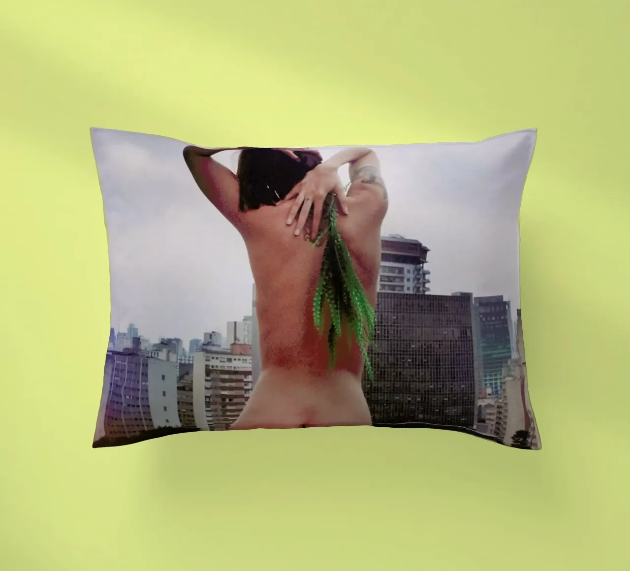 São Paulo 2014 decorative cushion by Dani L.