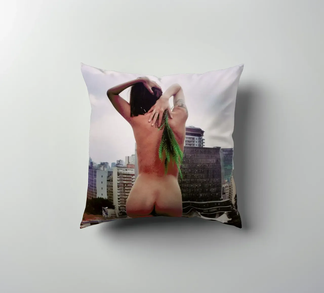 São Paulo 2014 decorative cushion by Dani L.