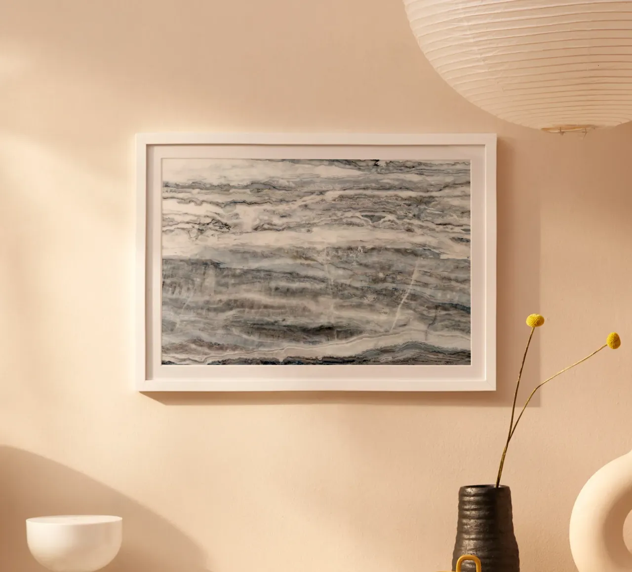 Marmo blu e bianco 02 poster da amini54