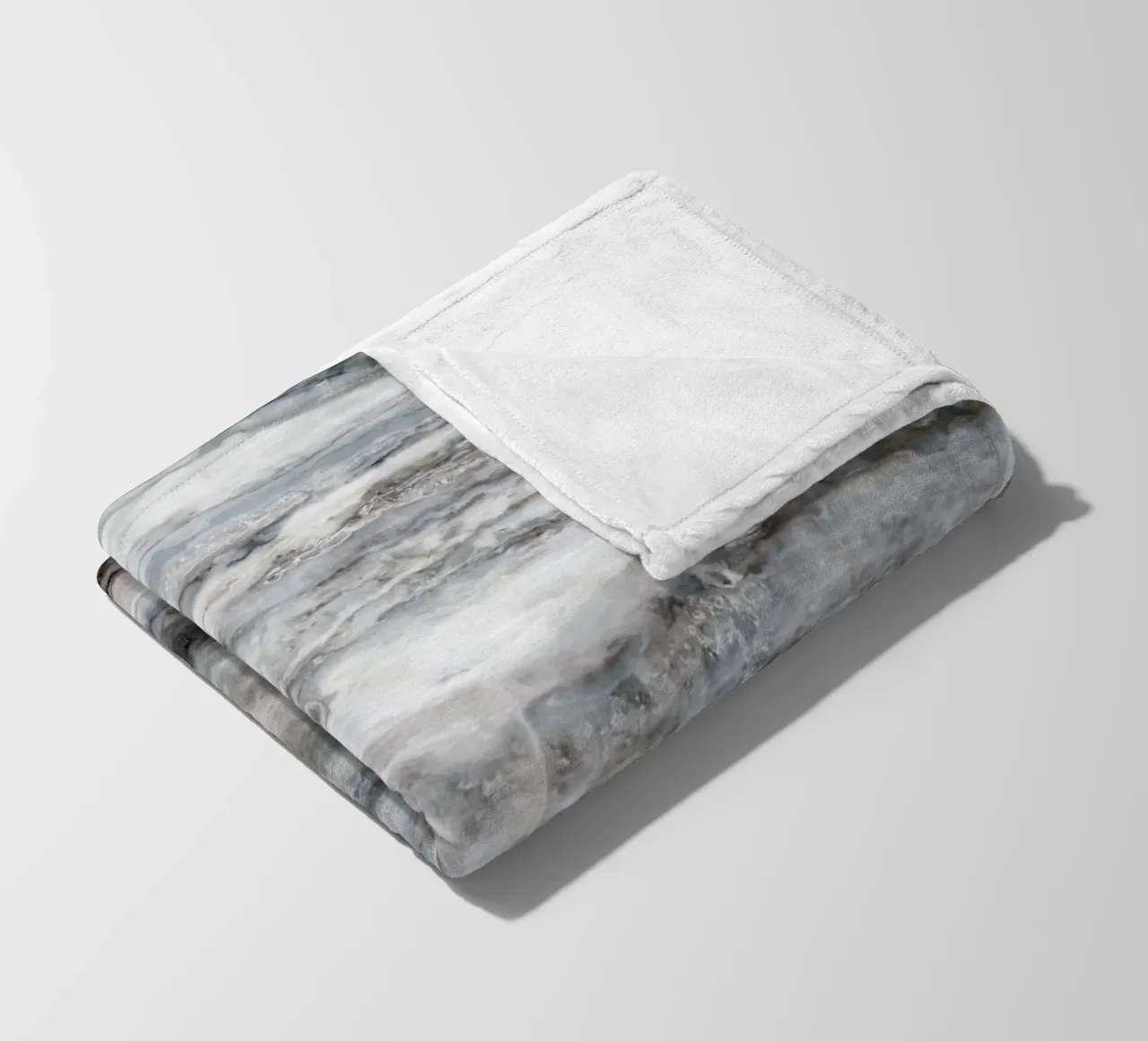 Marmo blu e bianco 02 coperta in pile da amini54