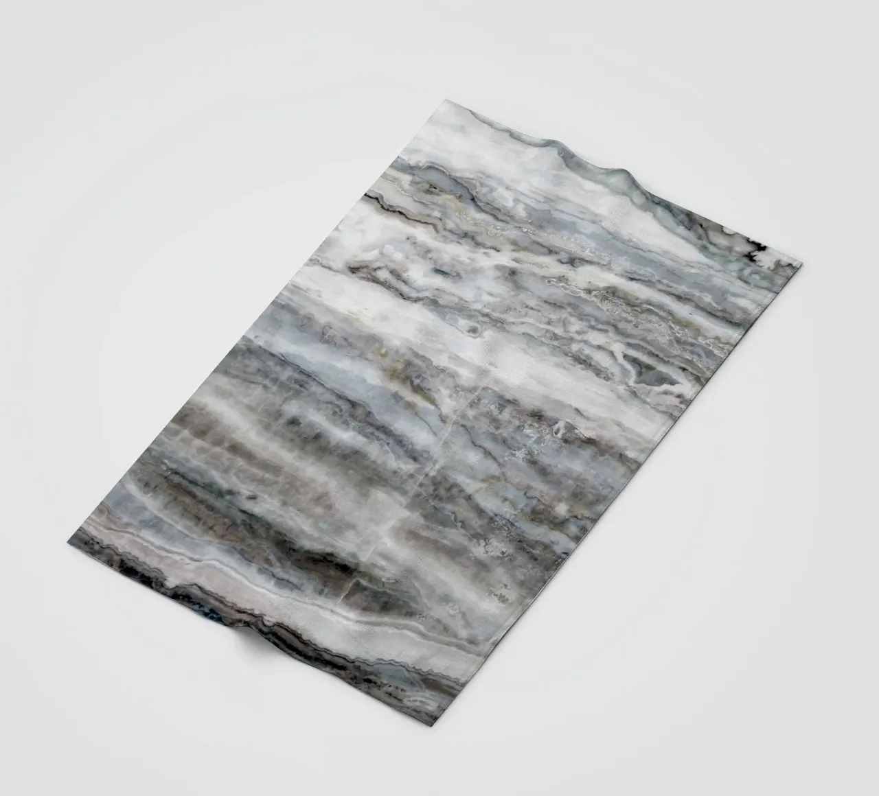 Marmo blu e bianco 02 coperta in pile da amini54