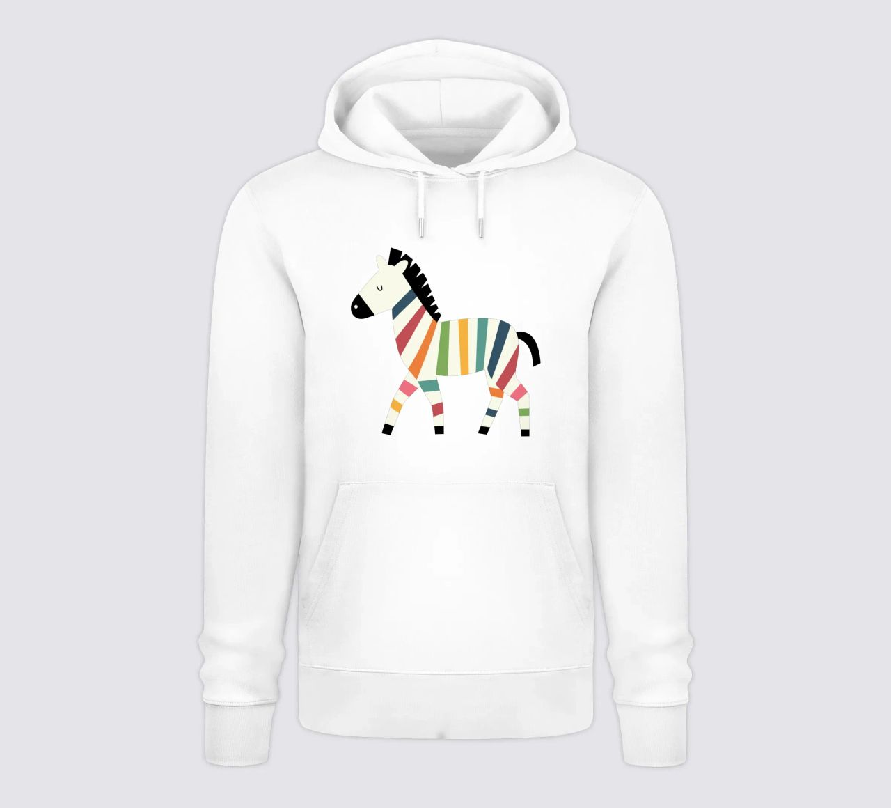 Zebra arcobaleno felpa con cappuccio da Andy Westface