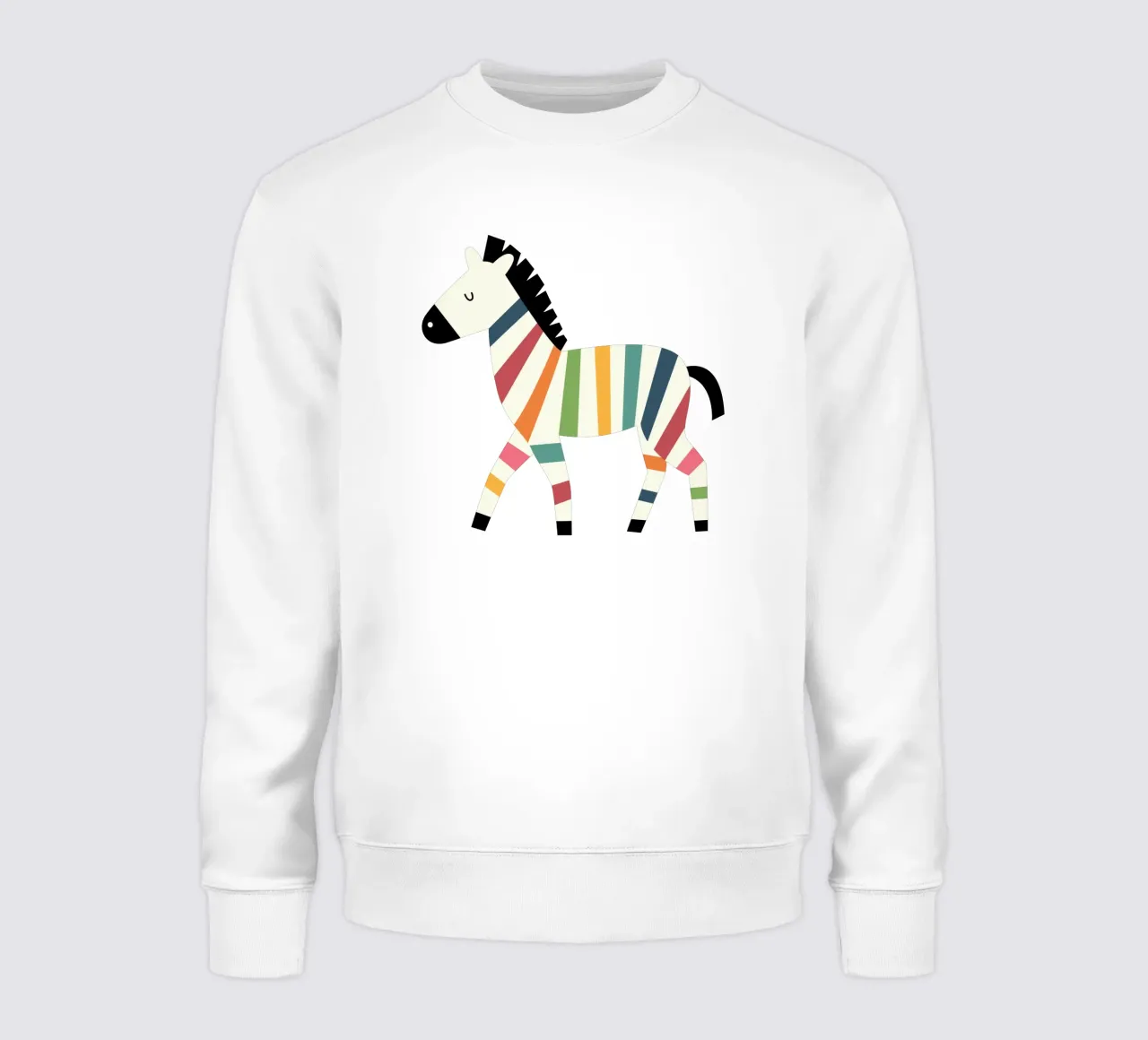 Cebra arco iris sudadera de Andy Westface