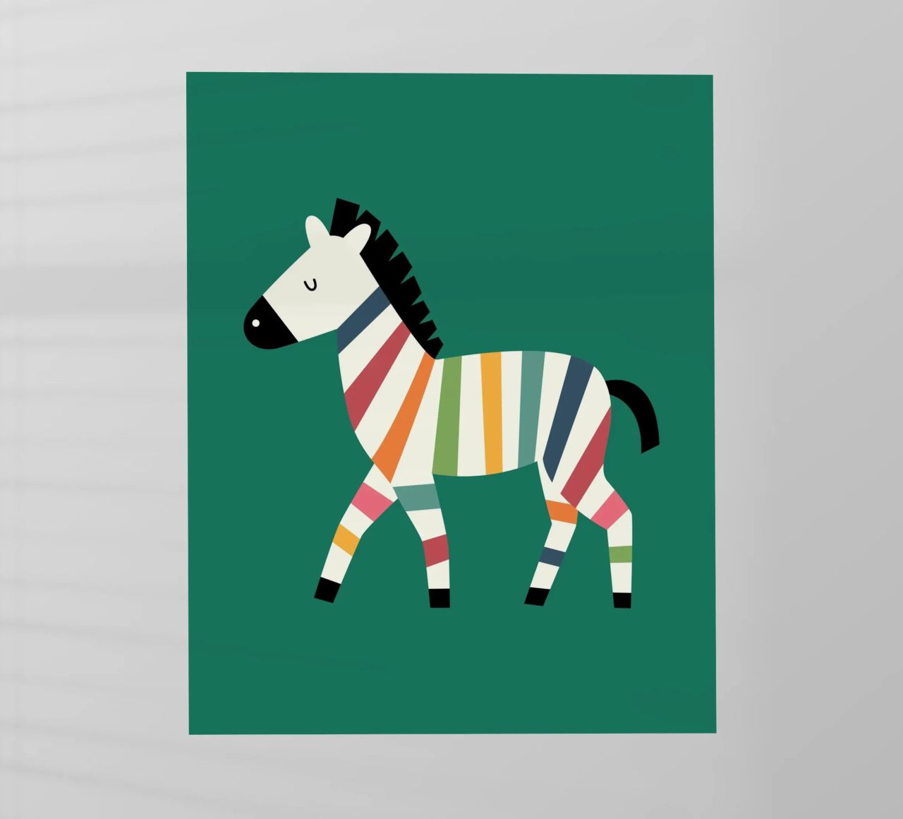 Zebra arcobaleno pellicola backlit da Andy Westface