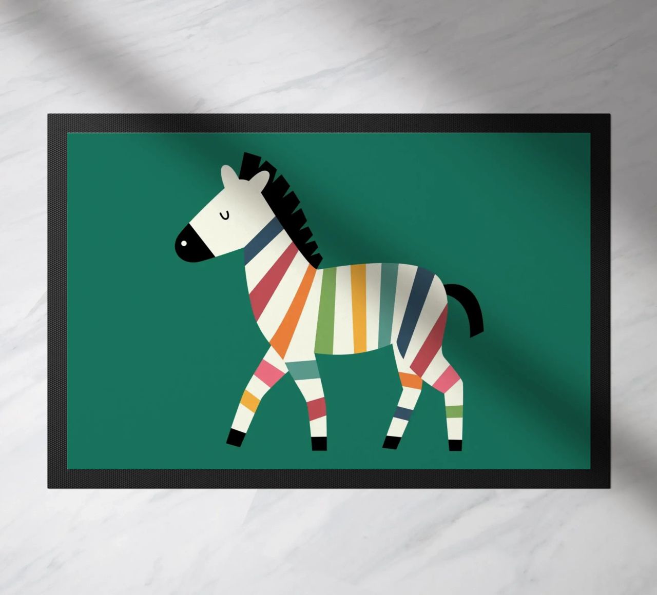 Zebra arcobaleno zerbino da Andy Westface