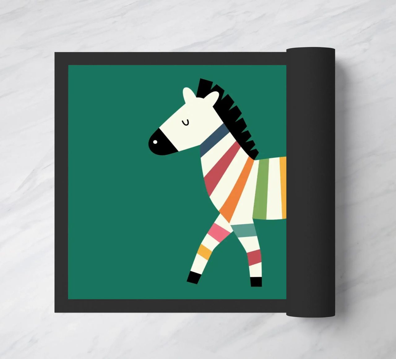 Zebra arcobaleno zerbino da Andy Westface