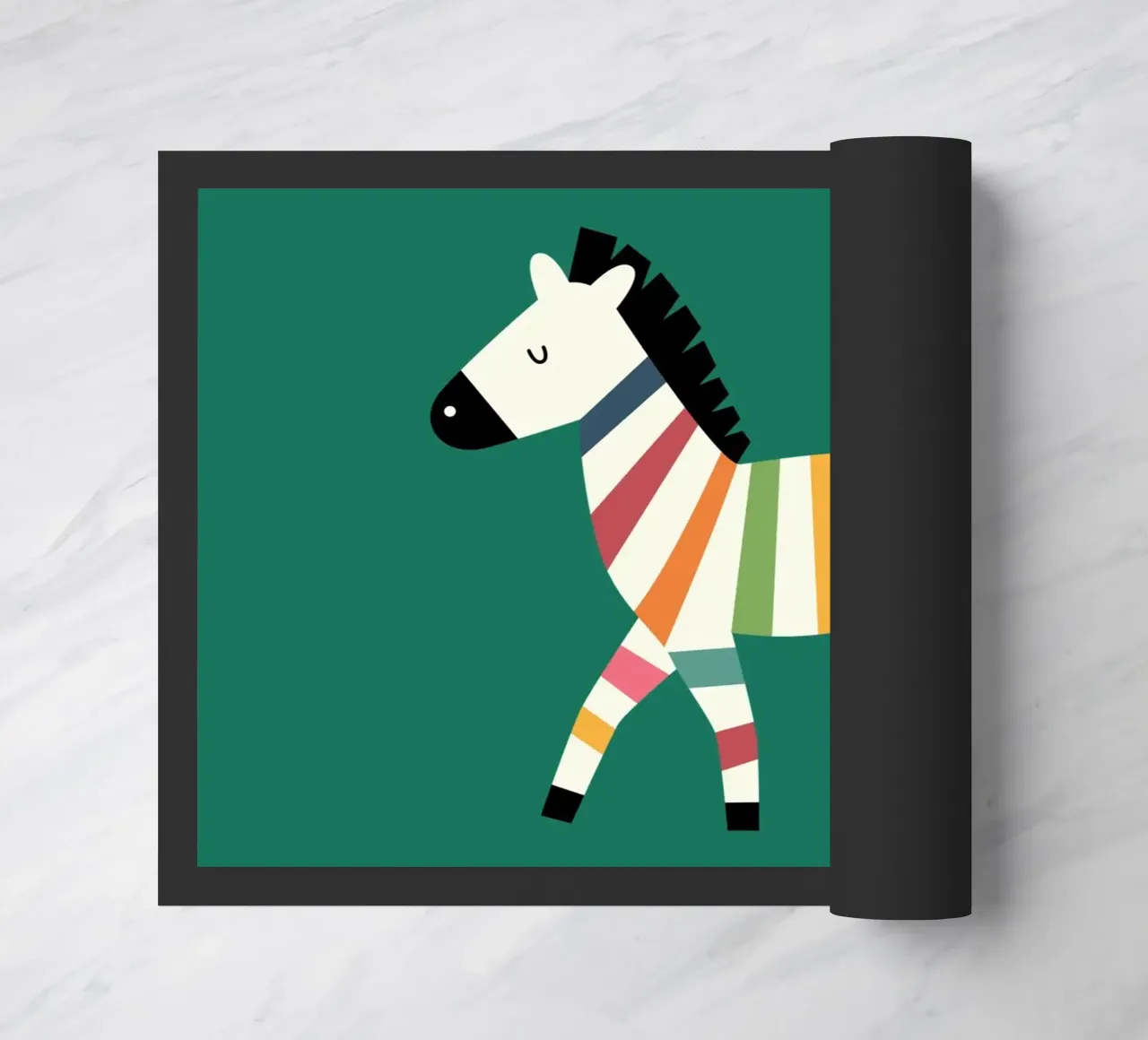 Zebra arcobaleno zerbino da Andy Westface