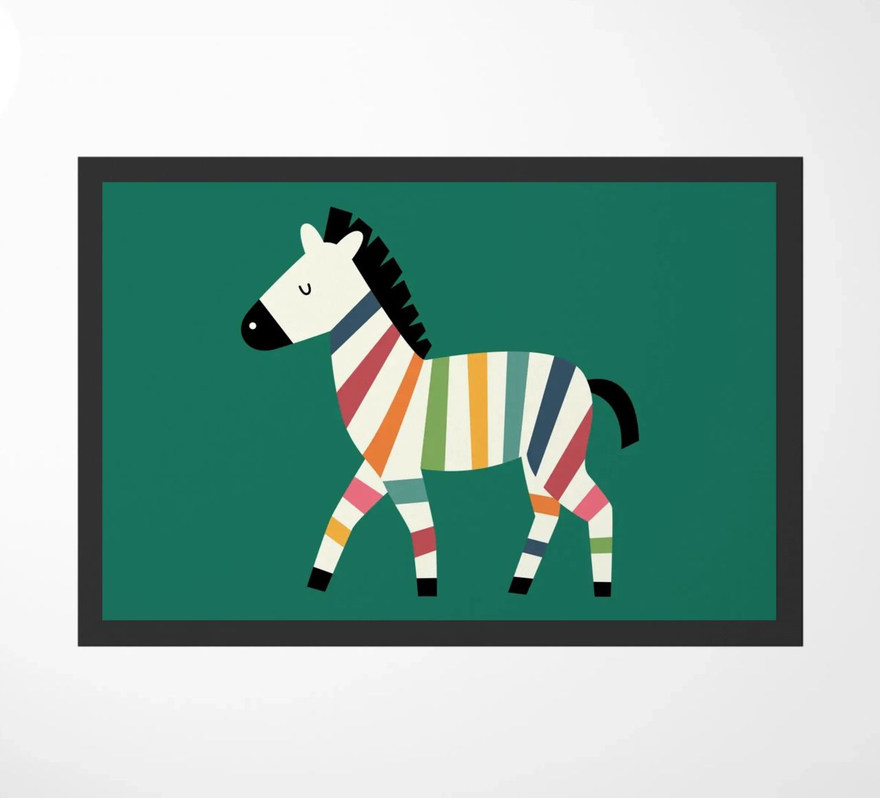 Zebra arcobaleno zerbino da Andy Westface