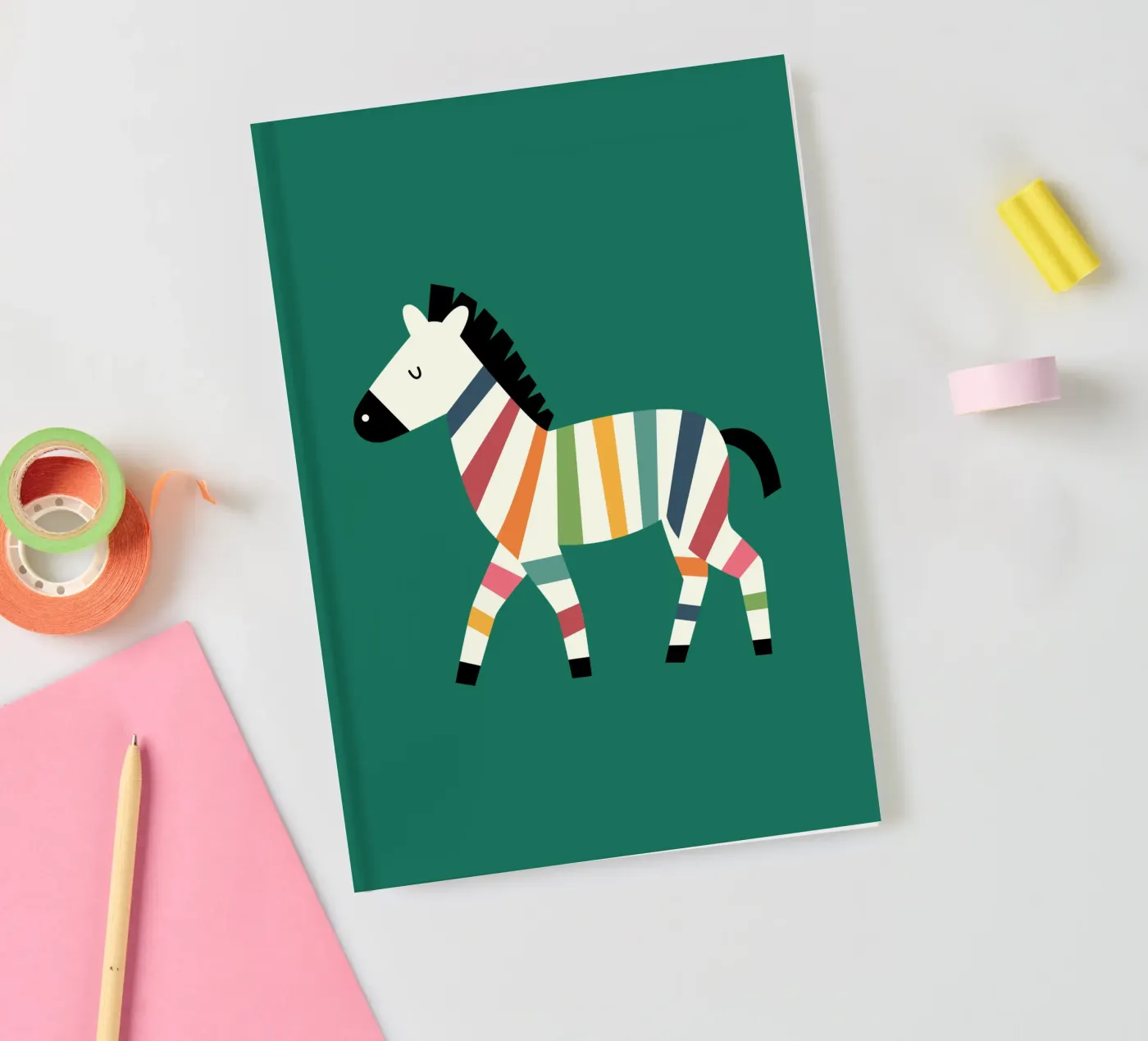 Rainbow Zebra notebook by Andy Westface