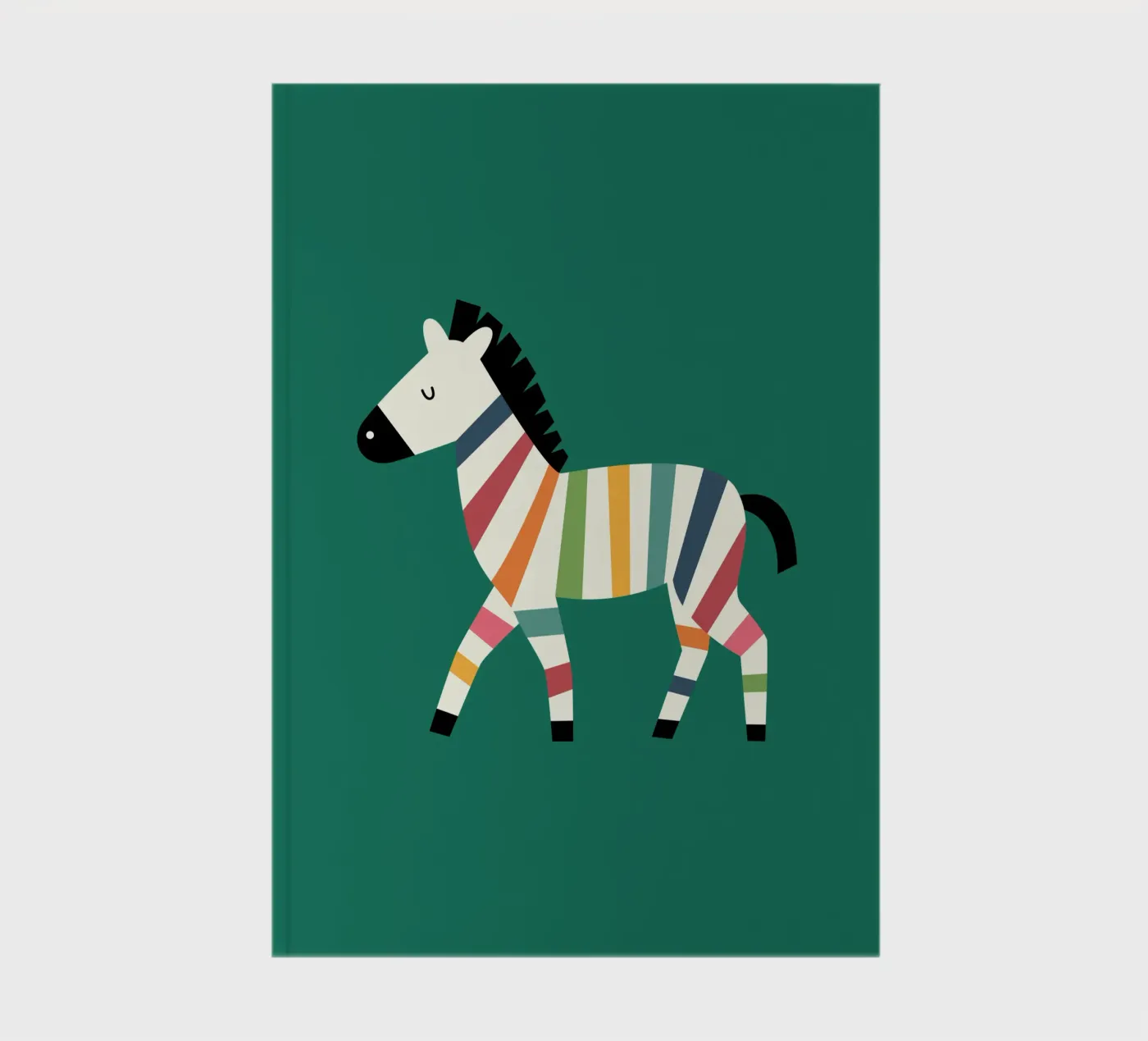 Rainbow Zebra notebook by Andy Westface