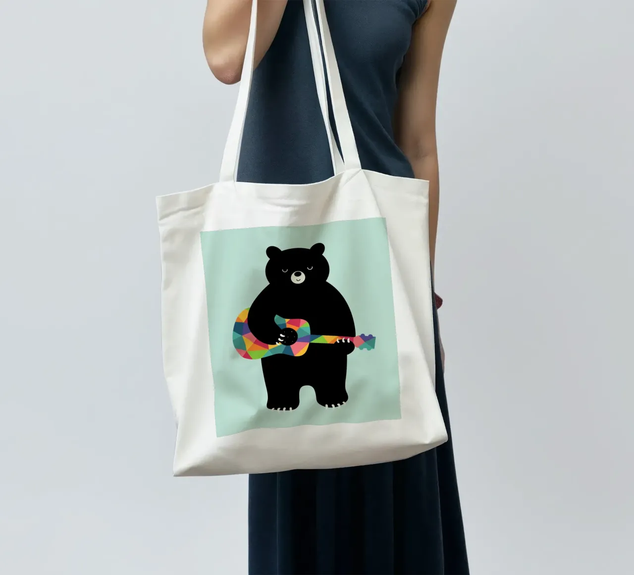 Canzone felice borsa in juta da Andy Westface