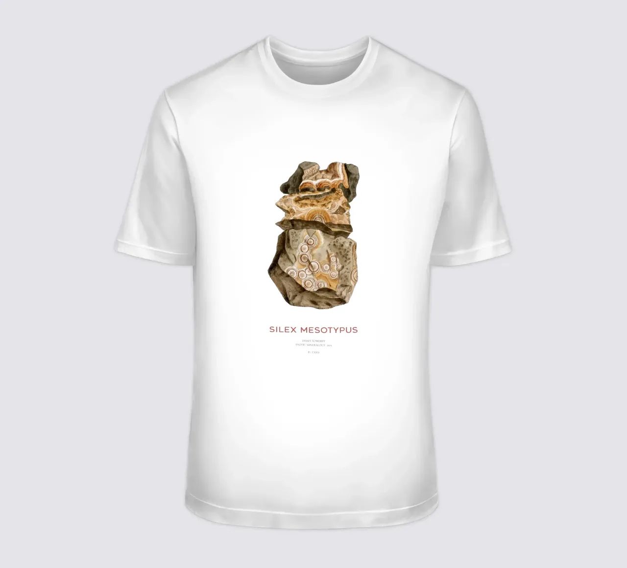 Natrolite or Silex Mesotypus t-shirt by Vintagrafica