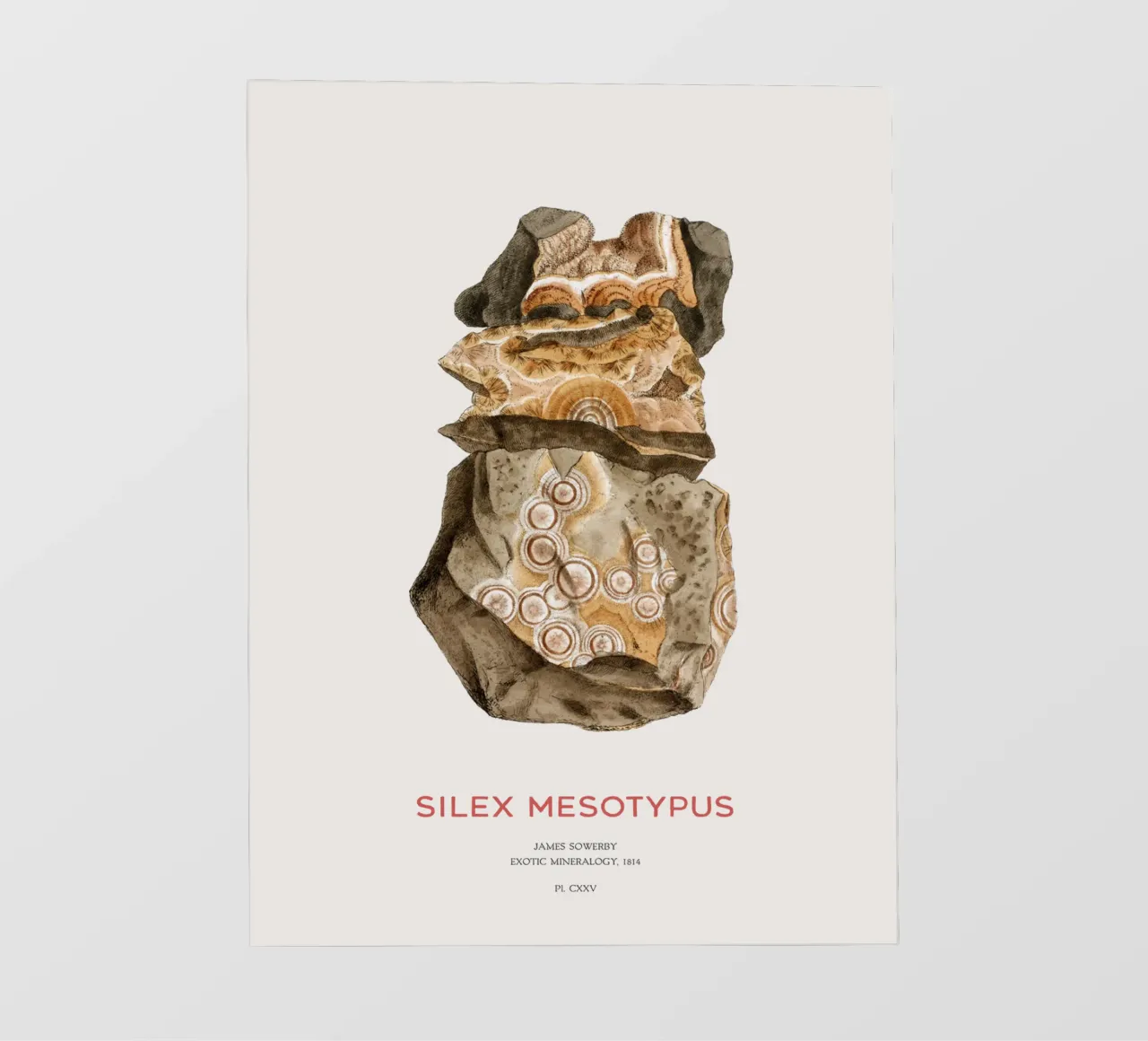 Natrolite or Silex Mesotypus pvc cover by Vintagrafica